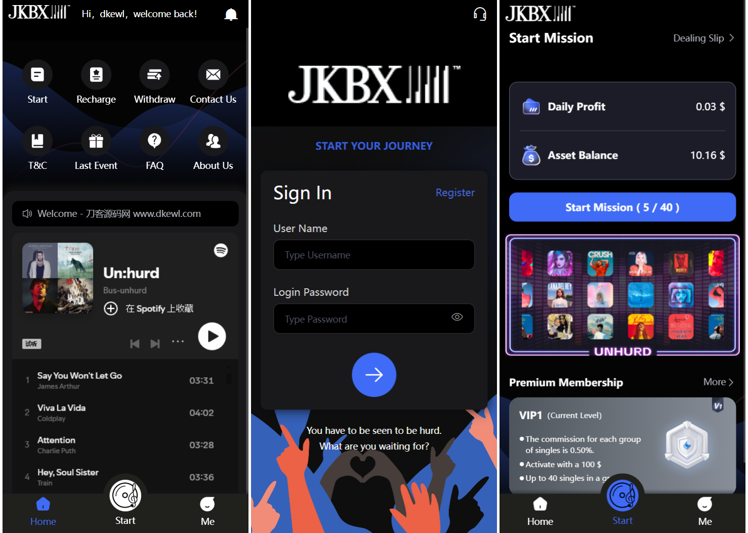 JKBX海外音乐抢单系统源码 Thinkphp框架 附教程-乡甜网-郭猛农村淘宝