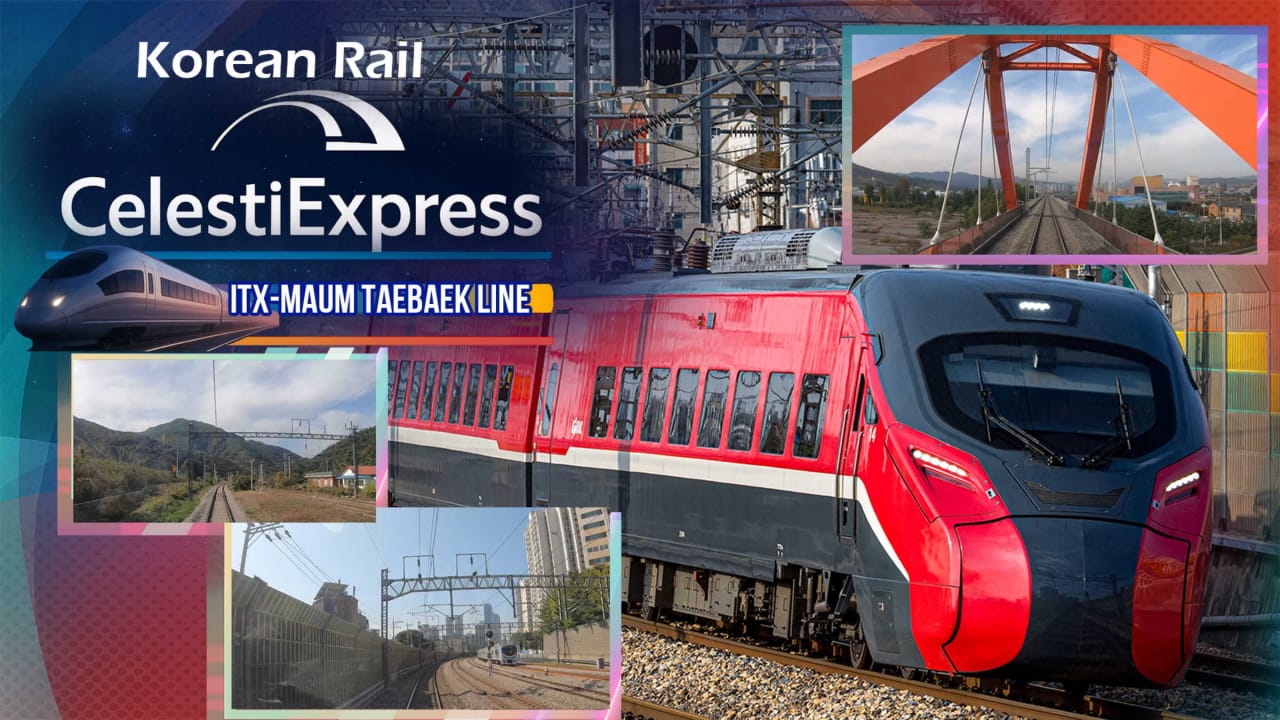 韩国铁路 Celesti特快 ITX-MAUM 太白线丨Korean Rail Celesti Express ITX-MAUM Taebaek Line-乡甜网-郭猛农村淘宝