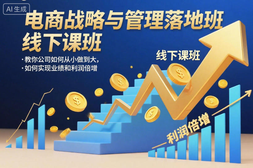 电商战略与管理落地班线下课，教你公司如何从小做到大，如何实现业绩和利润倍增【录音】-乡甜网-郭猛农村淘宝