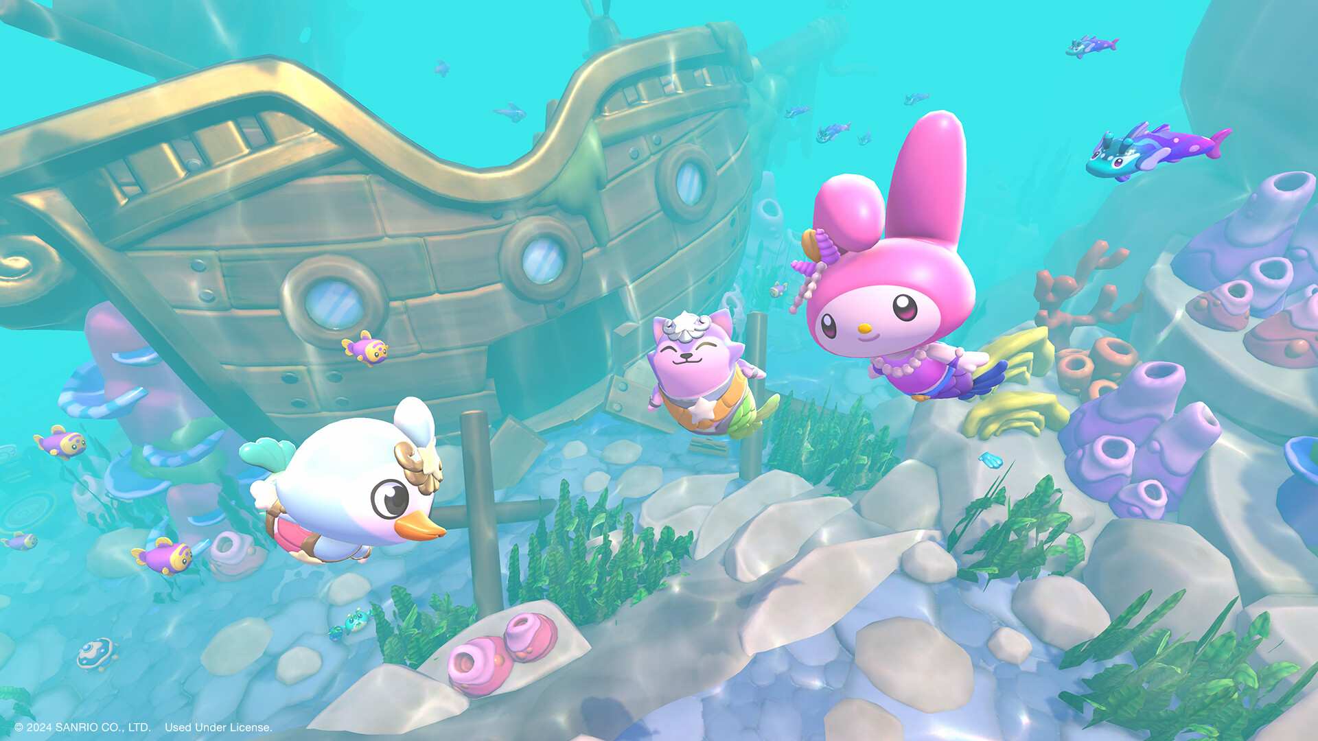 switch游戏《凯蒂猫岛屿冒险 Hello Kitty Island》美版中文+2.9.1补丁+2DLC+金手指-乡甜网-郭猛农村淘宝