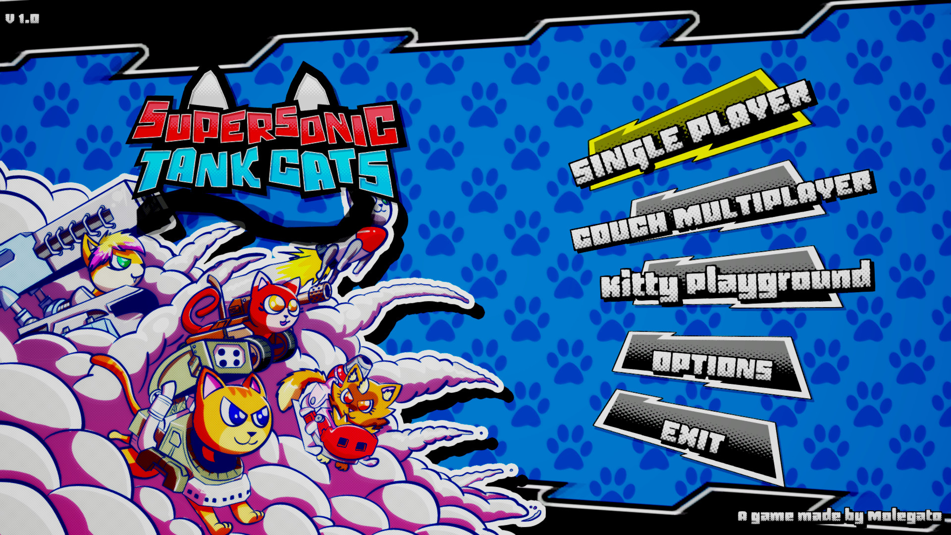 《超音速坦克猫 Supersonic Tank Cats》Switch英文版NSP下载-乡甜网-郭猛农村淘宝
