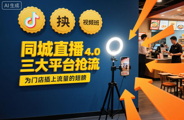 同城直播实操班4.0，三大平台抢流，为门店插上流量的翅膀-乡甜网-郭猛农村淘宝