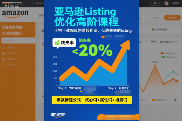 亚马逊Listing优化高阶课程，手把手教你策划高转化率、低跳失率的listing-乡甜网-郭猛农村淘宝