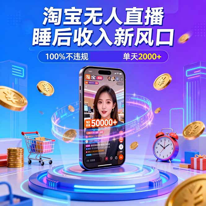 淘宝无人直播，不违规不封号，直播100小时卖了5万，年底旺季！-乡甜网-郭猛农村淘宝